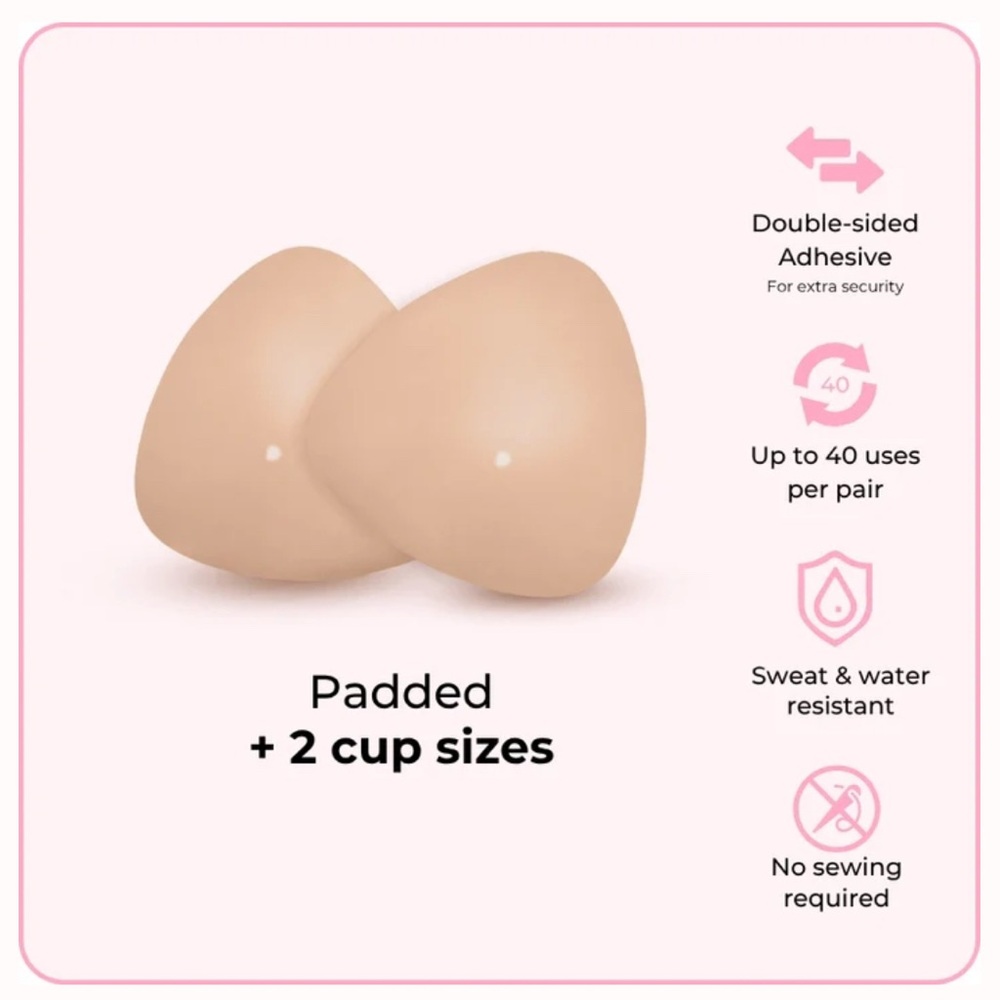 BOOMBA Padded Adhesive Bra - Tan
